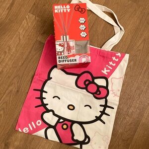 Hello Kitty Red Reed Diffuser with Lavender Scent + Canvas Tote Bag! NEW!